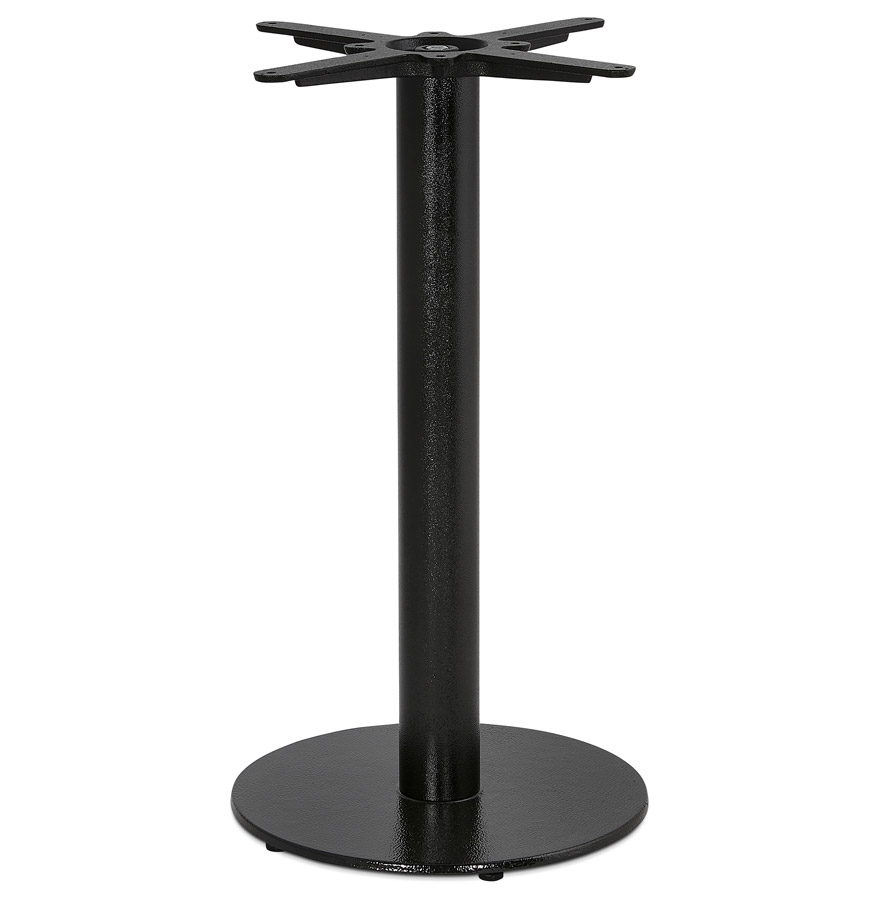Pied de table CORTADO 75 | Fonte texturée noire ronde | Ø40x73 cm