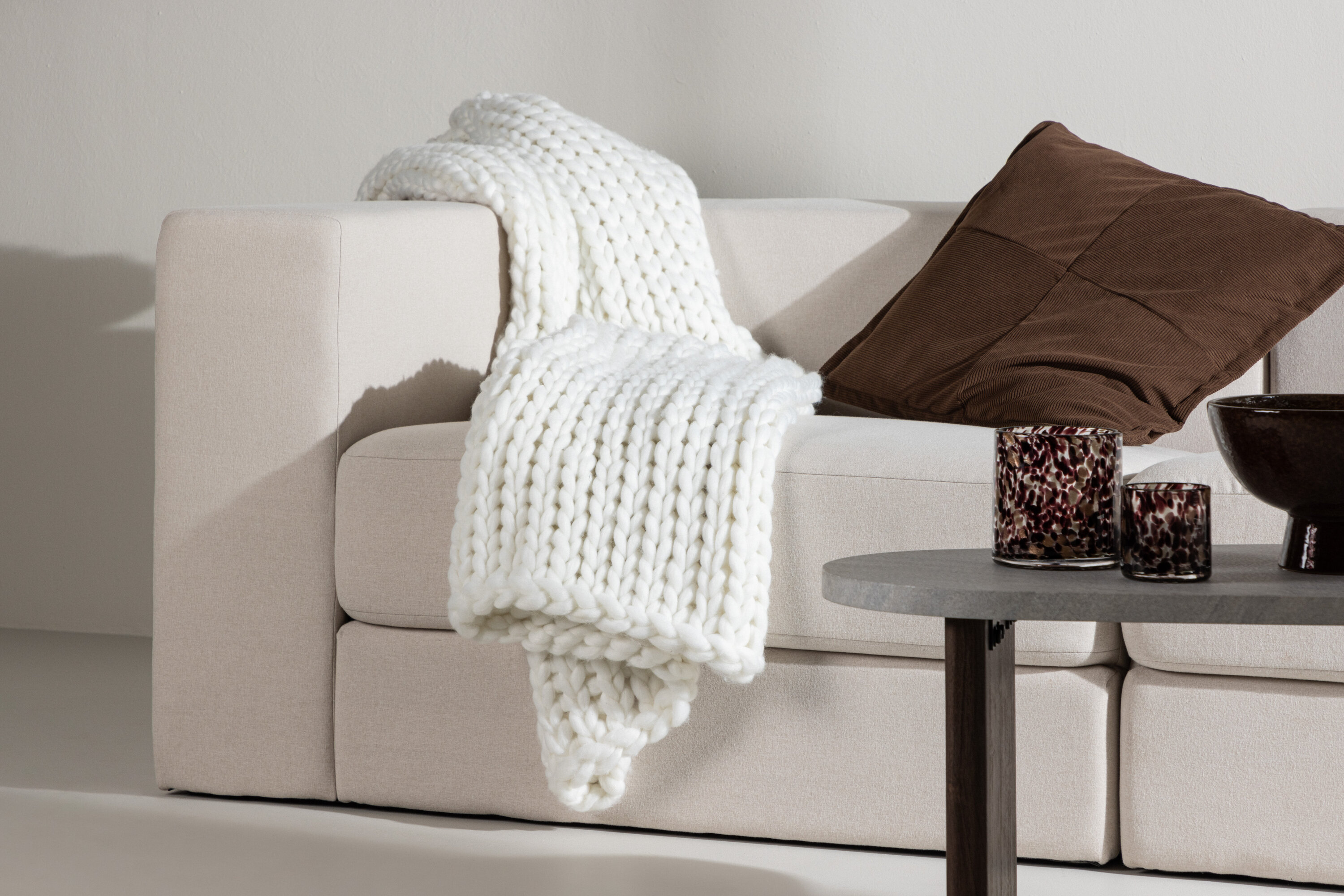 Couvertures KATE 130x170 - Blanc / 100 % polyester Couvertures KATE 130x170 - Blanc / 100 % polyester