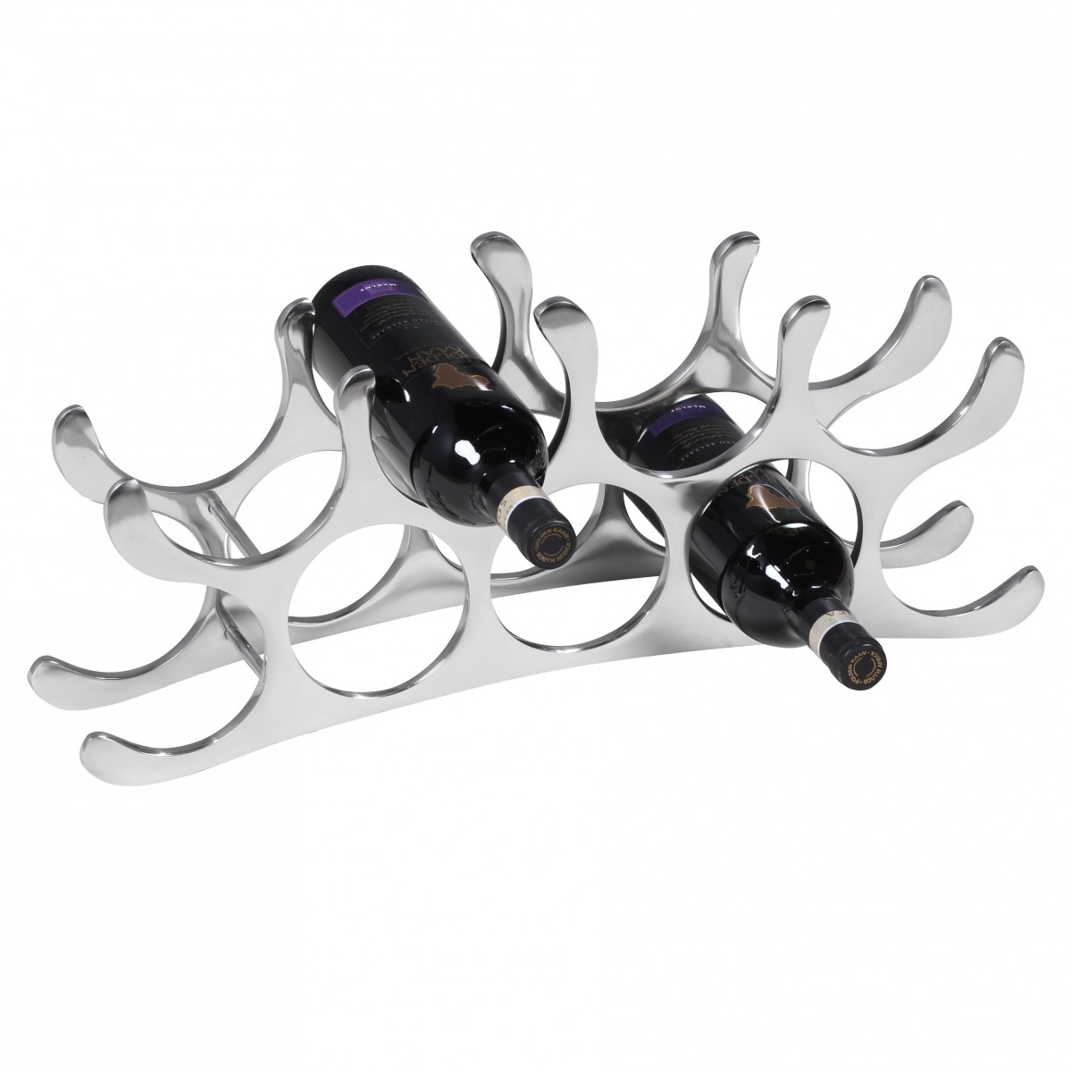 Design Aluminium Porte-bouteilles 9 bouteilles | Argent | 55x20x12 cm Design Aluminium Porte-bouteilles 9 bouteilles | Argent | 55x20x12 cm