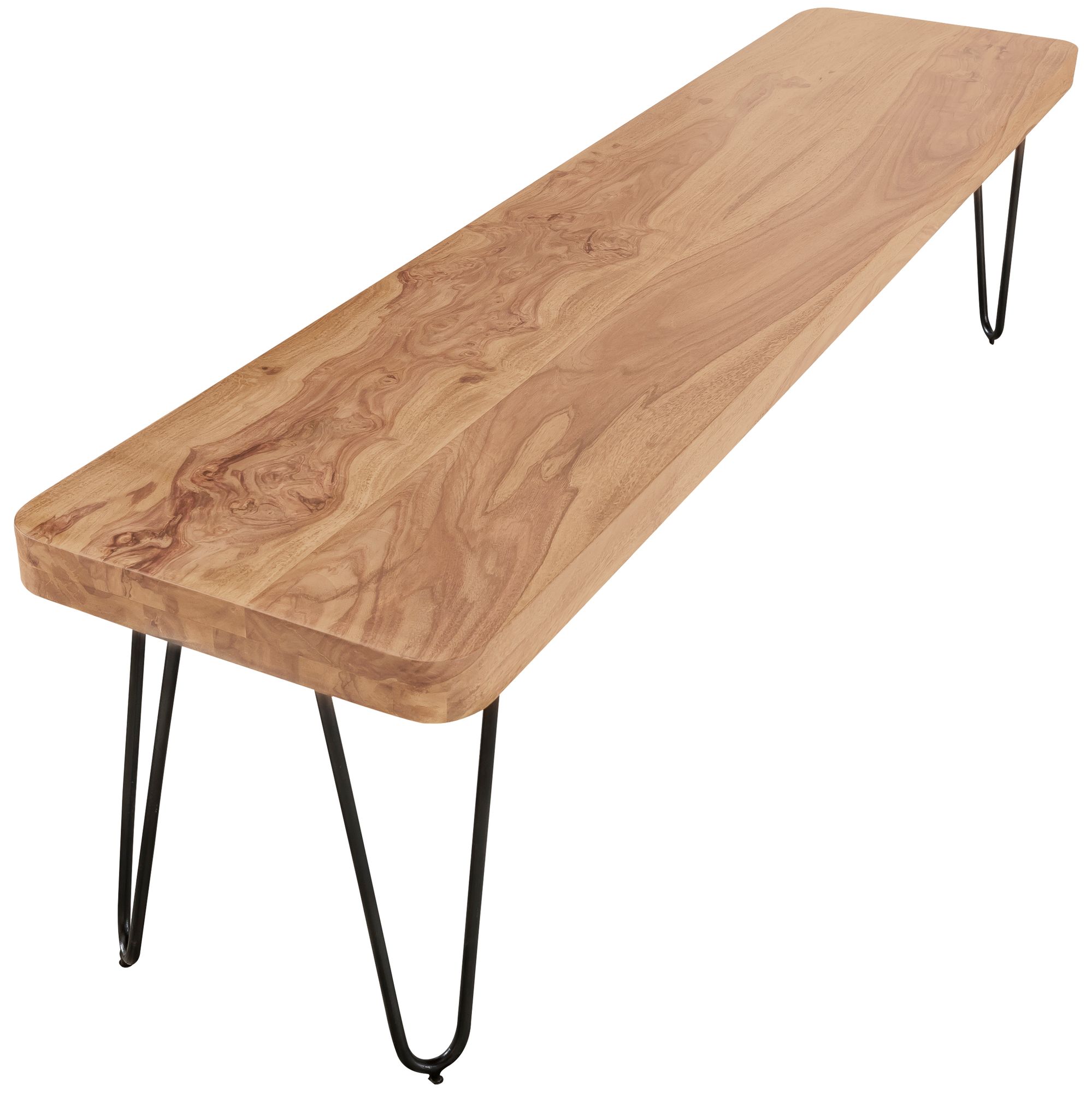Banc de salle à manger BAGLI bois massif Acacia | Naturel | 160 x 45 x 40 cm Banc de salle à manger BAGLI bois massif Acacia | Naturel | 160 x 45 x 40 cm