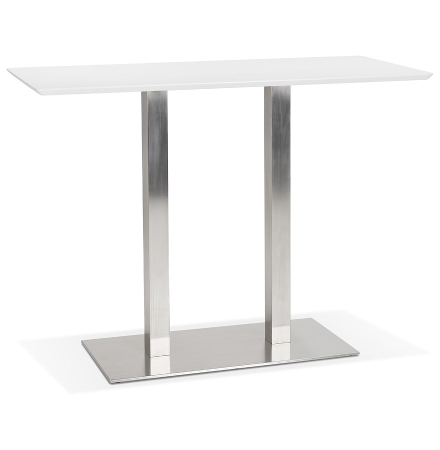 Table haute design MAMBO BAR | MDF blanc | 150x70x100 cm